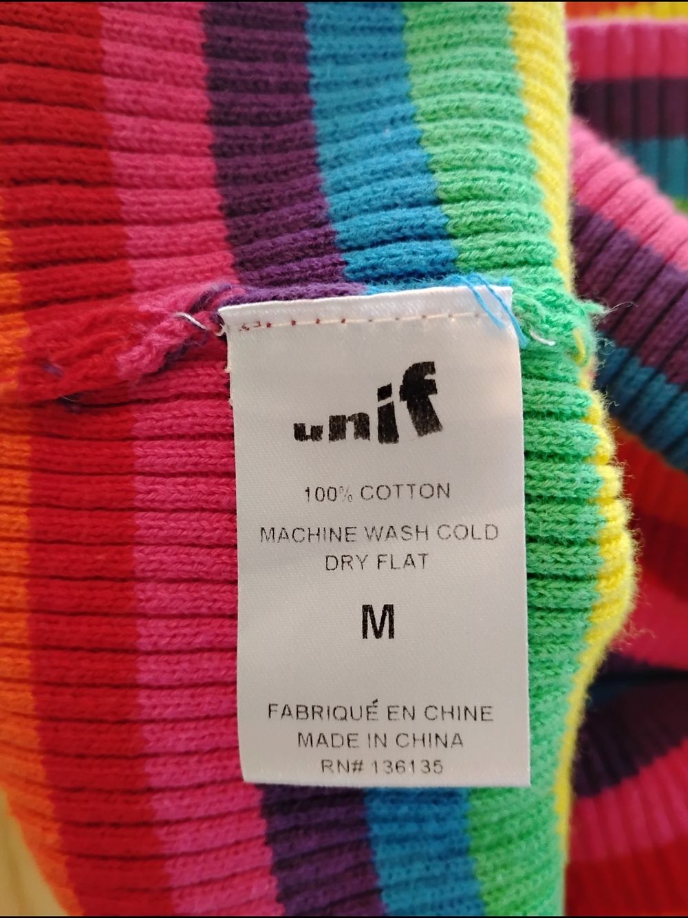 UNIF Rainbow Knit Top - Picture 5 of 7